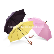 23inch *8ribs straight umbrella with wooden handle umbrella